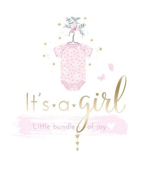New Baby - Girl Greeting Card