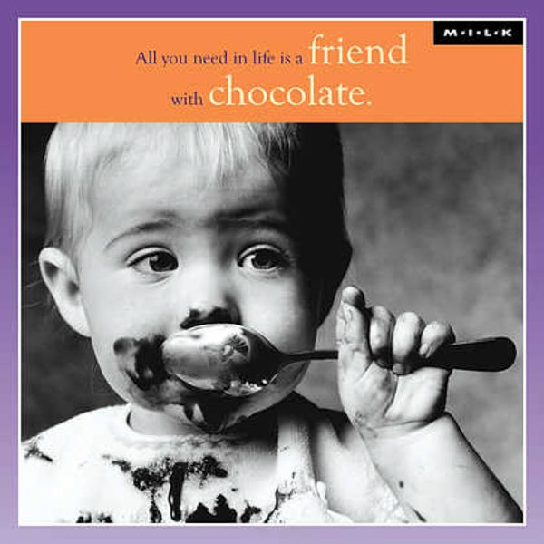 Chocolate Faced Child Greeting Card - BLANK