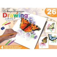 ROYAL BRUSH DRAWING MADE EASY ACTIVITY SET BUTTERFLIES
