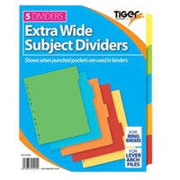 TIGER EXTRA WIDE 5 PART DIVIDERS
