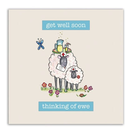 The Compost Heap -  Thinking of Ewe - Get Well Card