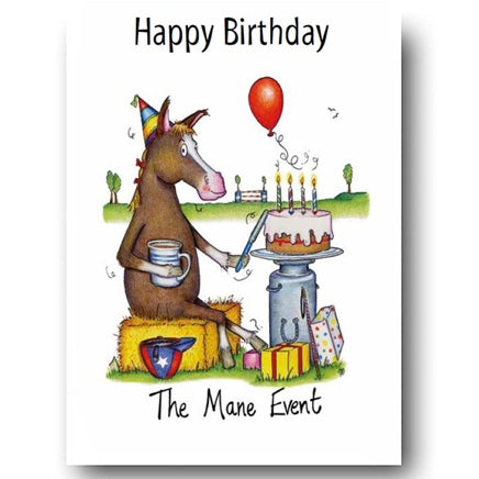 The Compost Heap - Birthday Card - The Mane Event