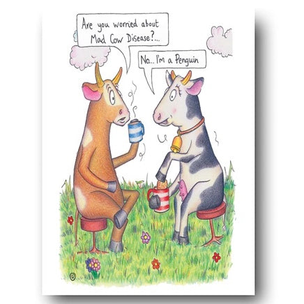 The Compost Heap - Birthday Card - Mad Cow Disease