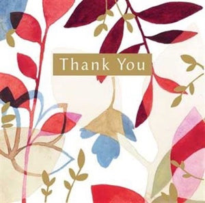 THANK YOU / LEAF SILHOUETTE GREETING CARD