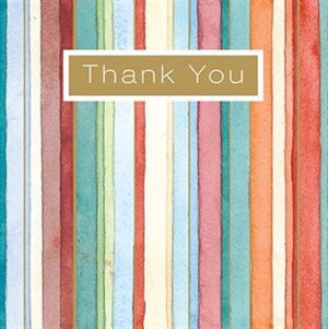 THANK YOU / STRIPES GREETING CARD