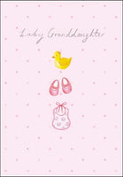 Greeting Card - Baby Girl - Grandparent Congratulations