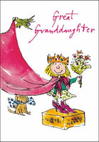 Great Granddaughter Birthday Greeting Card