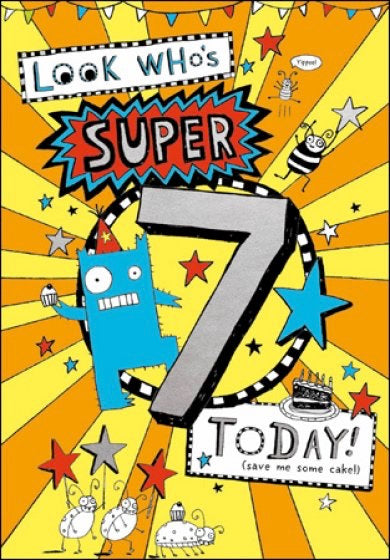 Super 7th Birthday Card