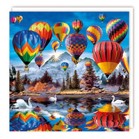Blank - Hot air ballons Greeting Card