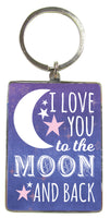 I Love You To The Moon And Back Key Ring