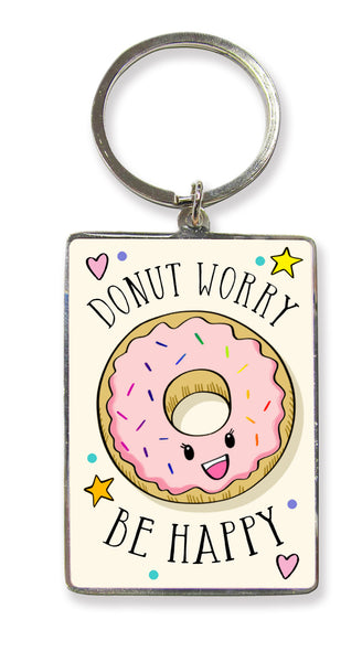 Donut Worry.. Be Happy Key Ring