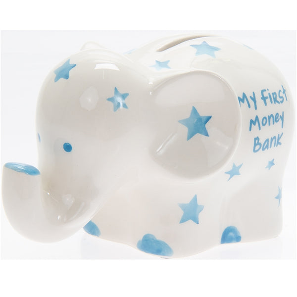 My First Elephant Money Bank - Blue