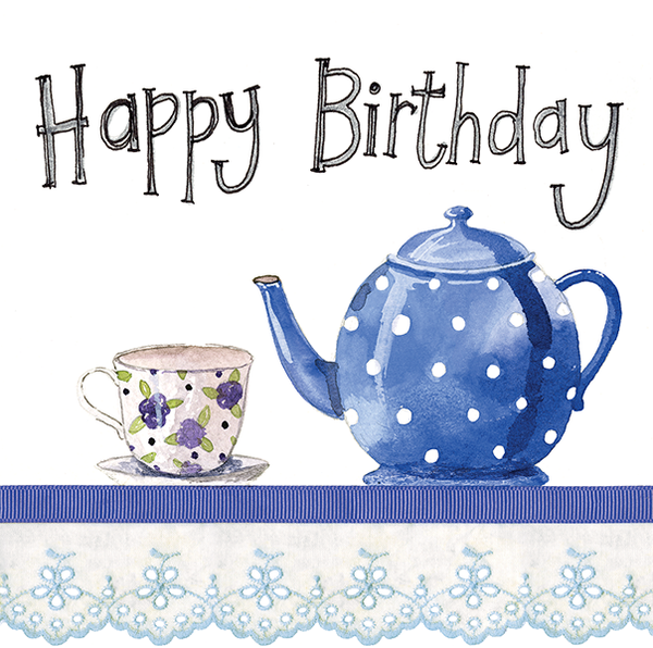 TIME FOR TEA BIRTHDAY CARD