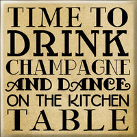 Time To Drink Champagne Fridge Magnet