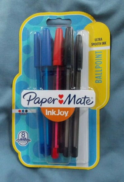 PAPER MATE INKJOY BALLPOINT PENS - PACK OF 8