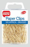 BRASSED PAPER CLIPS