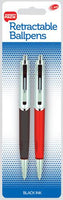 RETRACTABLE PENS TWINPACK - BLACK