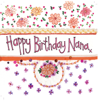 NANA FLORAL BIRTHDAY CARD