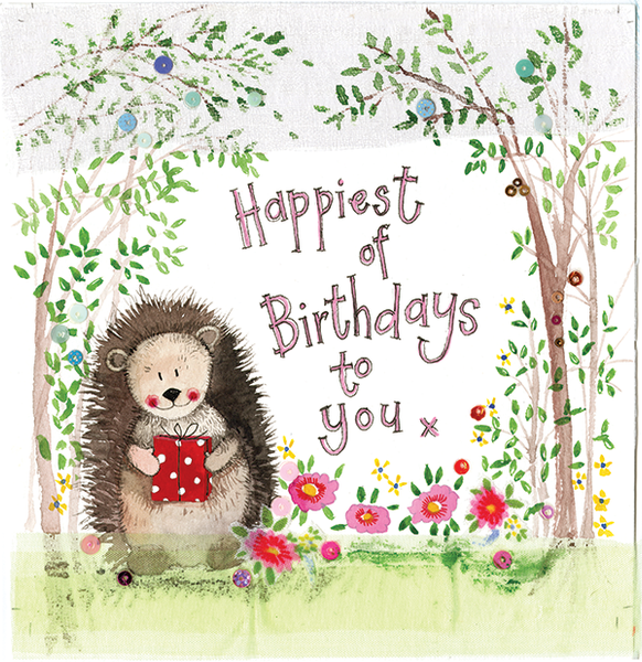 HEDGEHOG BIRTHDAY CARD