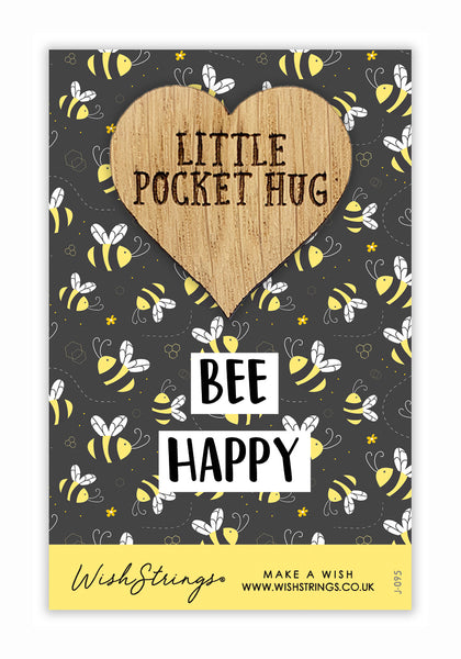 Bee Happy Little Pocket Hug