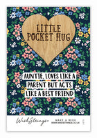 Auntie Loves Little Pocket Hug
