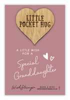 Special Granddaughter Little Pocket Hug