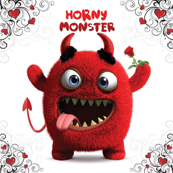 Valentine's Card - Horny Devil flittered