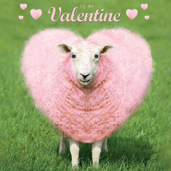 Valentine's Card - Gogglies - Pink Sheep