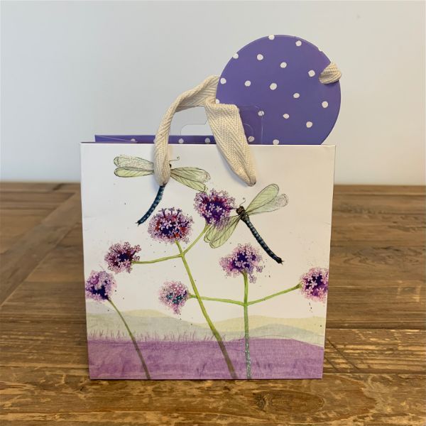 DRAGONFLIES SMALL SPARKLE GIFT BAG