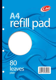 A4 Refill Pad - Plain