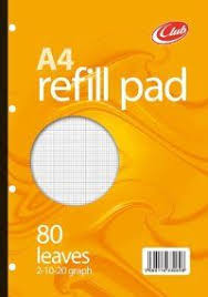 A4 Refill pad Graph