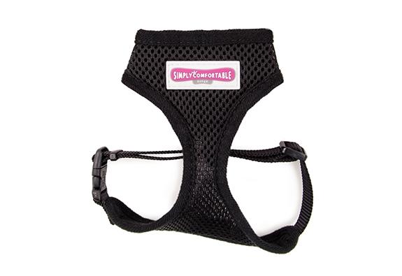 Comfort Mesh Dog Harness Black Extra Small 28-40cm