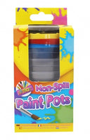 3 Non-Spill 7.5mm tall Paint Pots