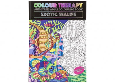48 PAGE A4 COLOUR THERAPY BOOK SEALIFE THEME
