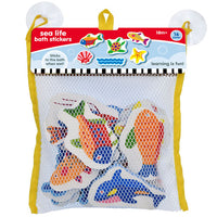 Sea Life Bath Stickers In Hanging Bag