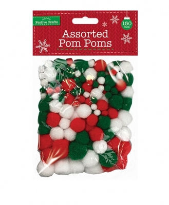 Assorted Pom-Poms 150 Pack