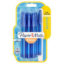 PAPER MATE INKJOY BALLPOINT PENS - PACK OF 4 Blue