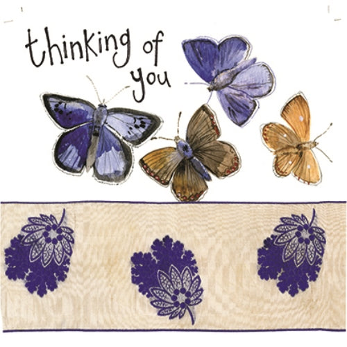 BUTTERFLIES THINKING OF YOU CARD