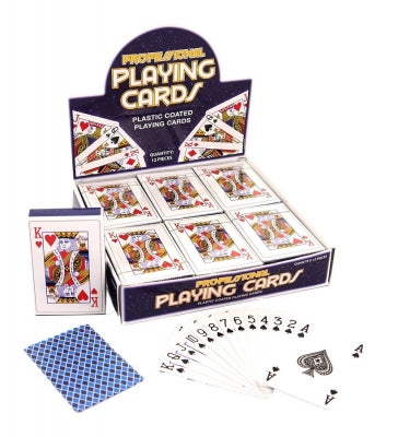PLAYING CARDS PLASTIC COATED 9cm X 6CM
