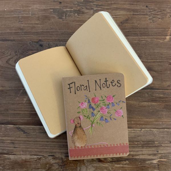 FLORAL NOTES SMALL KRAFT NOTEBOOK