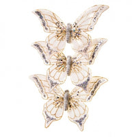 3pc 14.5cm Gold Butterfly