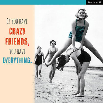 Leap Frog Ladies On Beach Greeting Card
