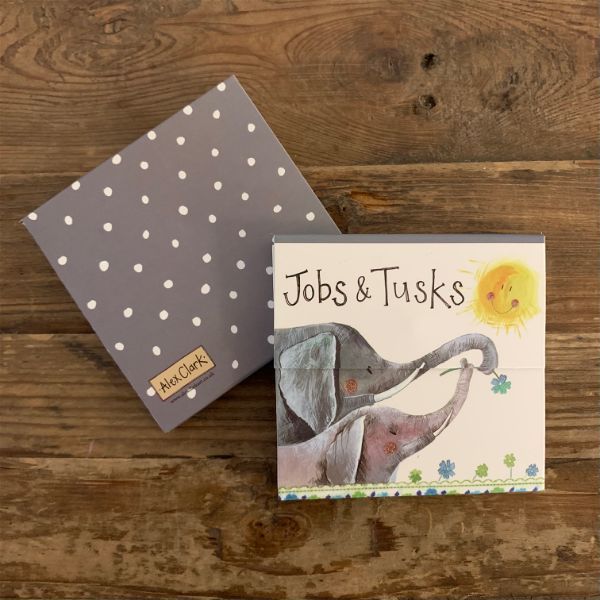 JOBS AND TUSKS MINI MAGNETIC NOTEPAD