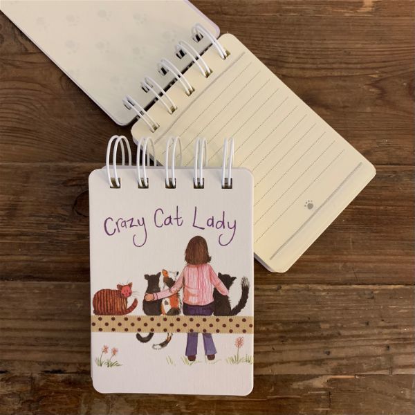 CRAZY CAT LADY SMALL SPIRAL NOTEPAD