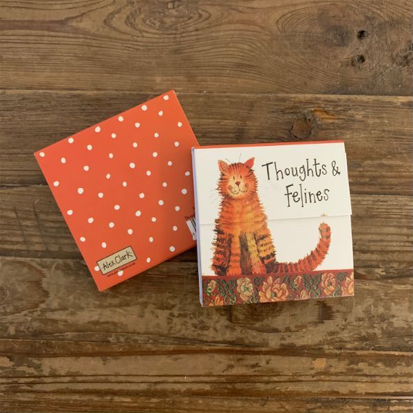 THOUGHTS AND FELINES MINI MAGNETIC NOTEPAD