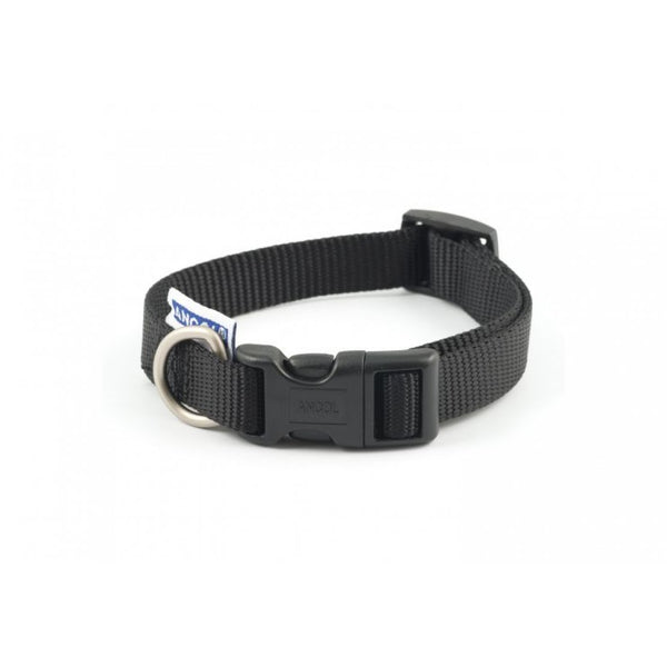 Nylon Adjustable Collar Black Sz 1-2