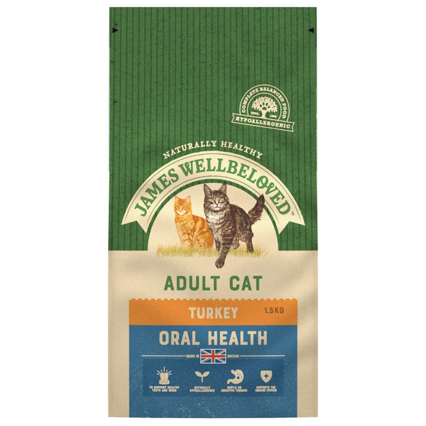 Jwb Adult Cat Oralcare Turkey & Rice 1.5kg