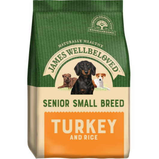 Jwb Adult Dog Senior Small Breed Turkey  & Rice Kibble 1.5kg