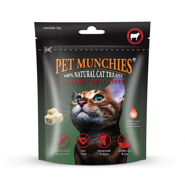 Pet Munchies 100% Gourmet Beef Liver Natural Cat Treats 10g