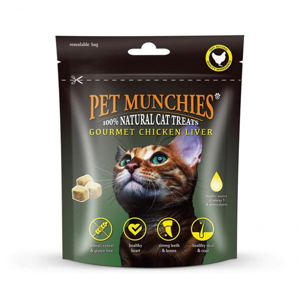 Pet Munchies 100% Gourmet Chicken Liver Natural Cat Treats 10g